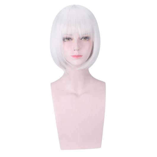 Peluca Cosplay Gris Plata Premium - Image 9