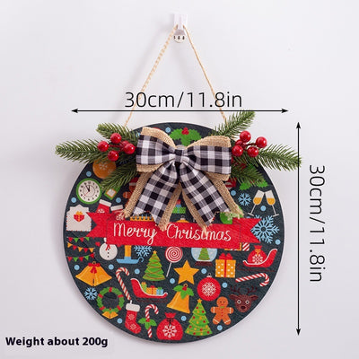 Adornos Navideños de Madera Rústicos con Etiqueta Colgante - Image 6