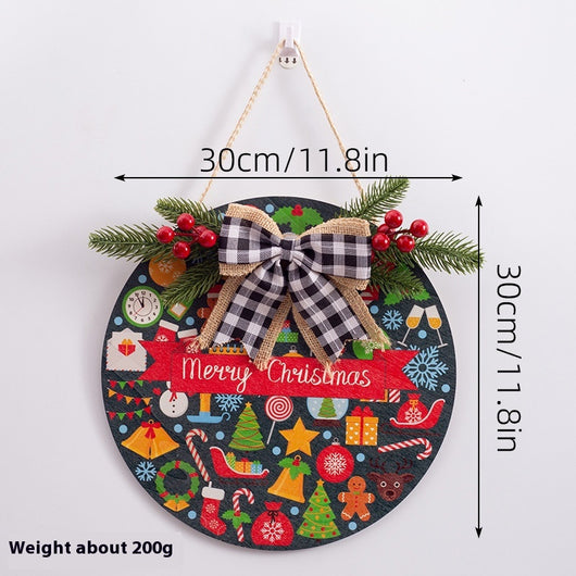 Adornos Navideños de Madera Rústicos con Etiqueta Colgante - Image 6