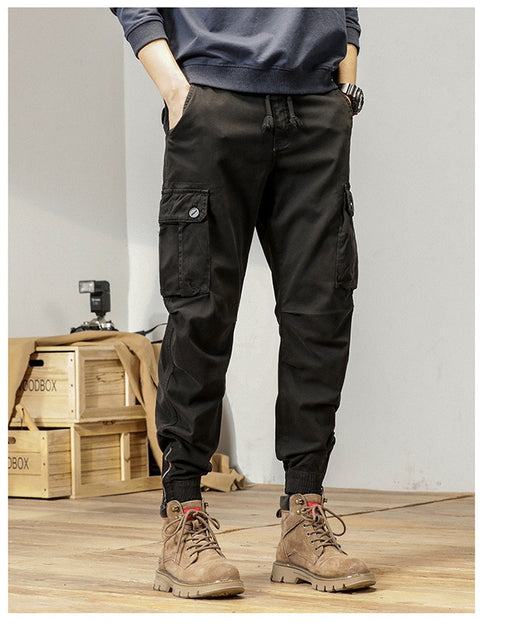 Overol Suelto Retro con Ajuste en Tobillo - Estilo Casual Versátil - Image 18