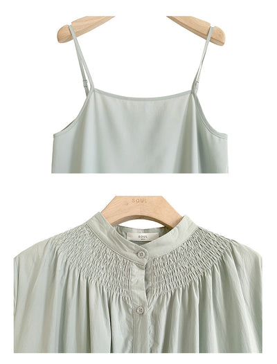 Vestido Casual Plisado Cuello Redondo para Mujer - Image 5