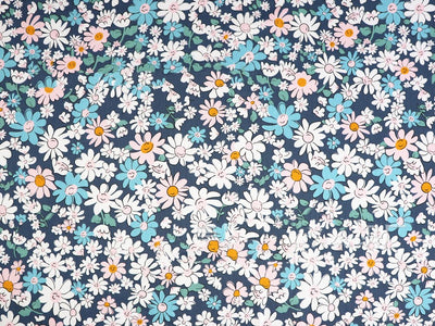 Tela de Algodón Twill Estampado Flores - Diseño Floral Delicado - Image 5