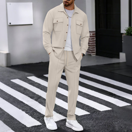 Pantalón Casual de Algodón Texturizado para Hombre