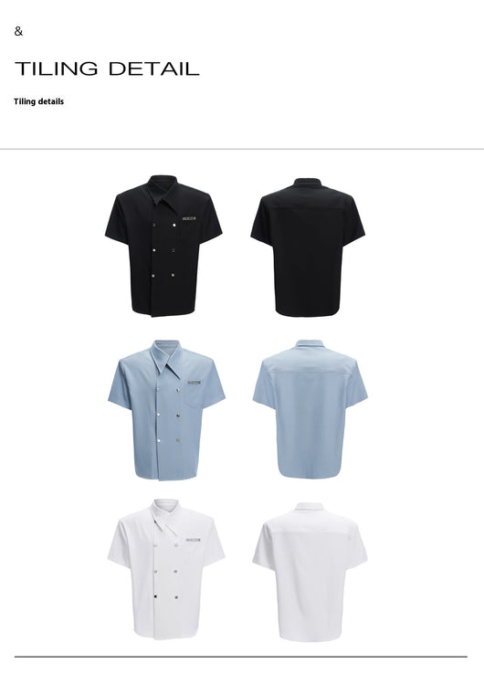 Camisa Casual Holgada de Manga Corta Premium para Hombre - Image 15