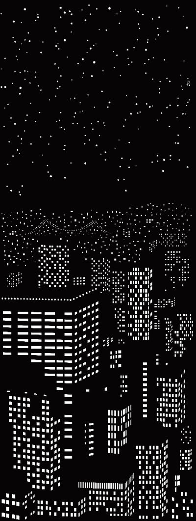 Cortina Hueca Cielo Estrellado Nueva York Londres Vista Nocturna - Image 11