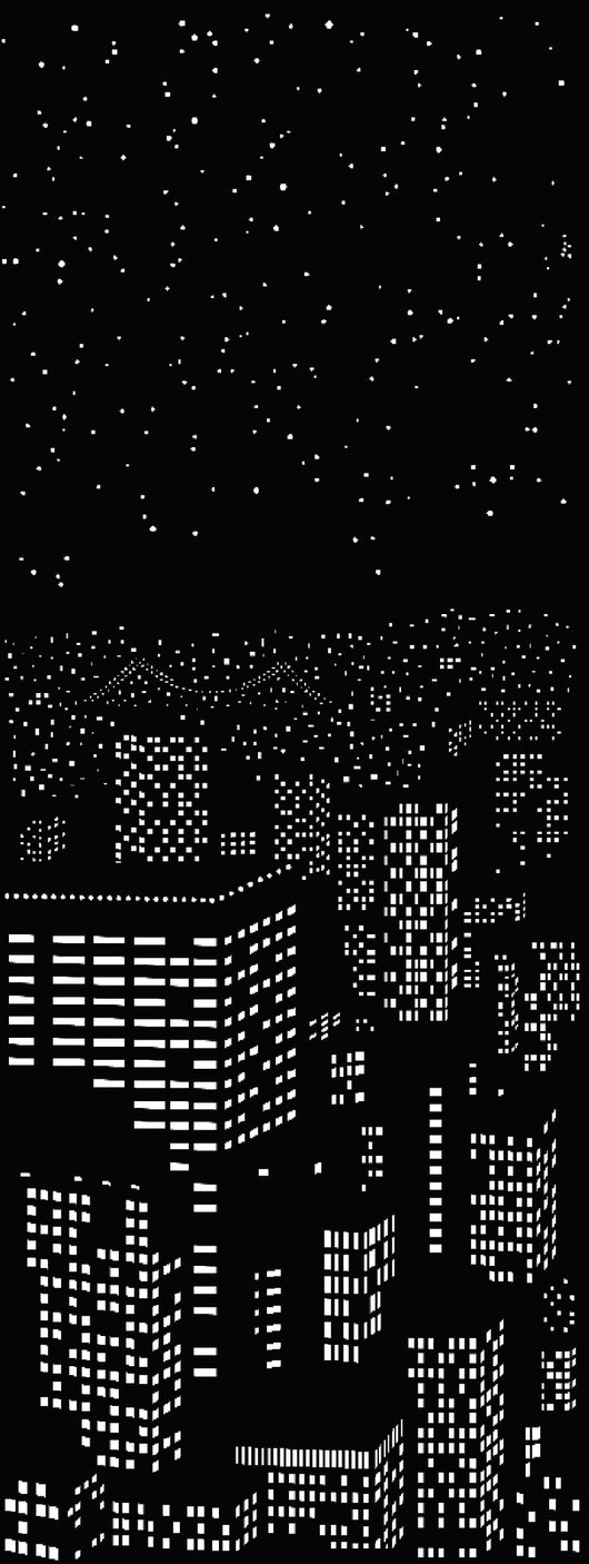 Cortina Hueca Cielo Estrellado Nueva York Londres Vista Nocturna - Image 11