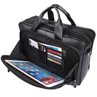 Maletín de Cuero para Hombre - Elegancia Profesional - Image 11