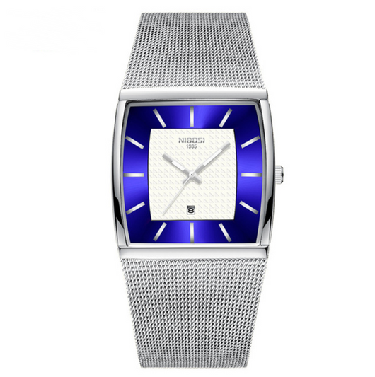 Reloj de Pulsera Cuadrado Personalidad con Malla Casual - Image 2