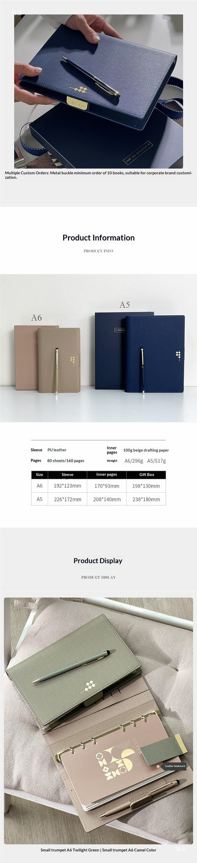 Estuche de Regalo con Bolígrafo y Cuaderno de Hojas Sueltas - Image 26