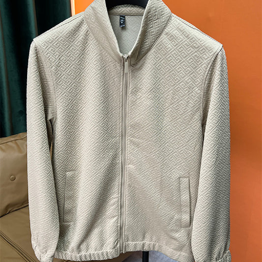 Chaqueta Suéter con Cierre de Manga Larga Primavera Otoño