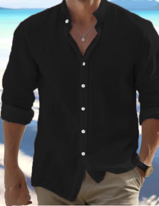 Camisa de Lino para Hombre - Diseño Fresco para Playa y Verano - Image 6