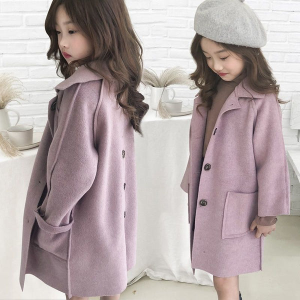 Abrigo de Lana para Niños - Otoño e Invierno