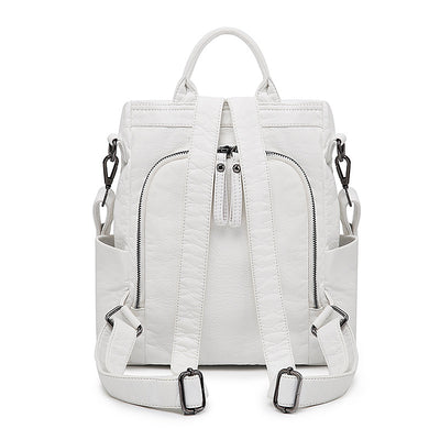 Mochila Antirrobo de Cuero Suave con Gran Capacidad para Mujer - Image 10