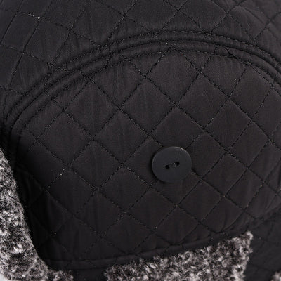 Gorro Térmico Lei Feng Hombre Patrón Cuadros Terciopelo Premium - Image 10