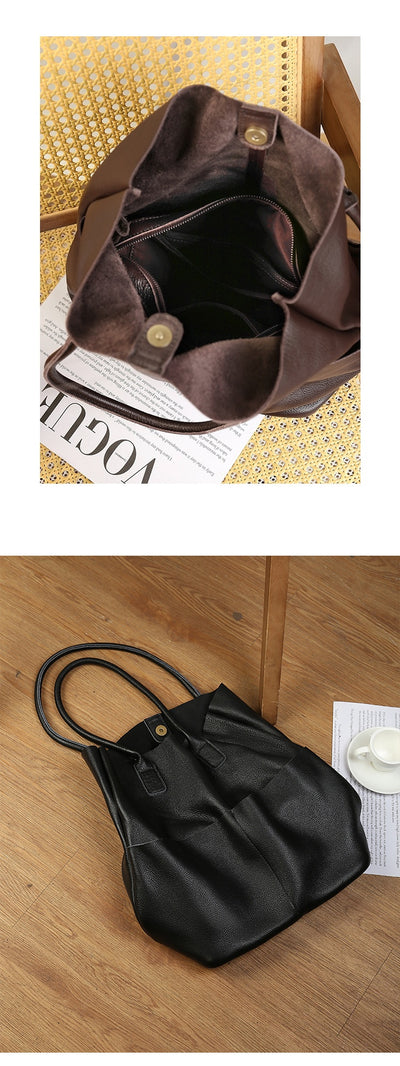 Bolso Bucket de Cuero Suave para el Día a Día - Image 11