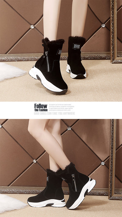 Zapatos Casuales de Algodón con Suela Gruesa y Forro Térmico - Image 11