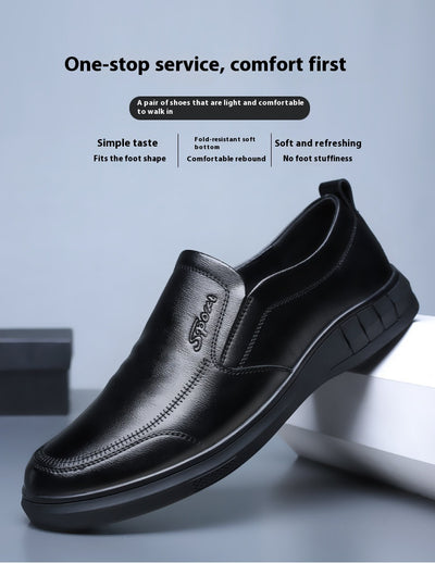 Zapatos Casuales de Cuero para Hombre con Suela Blanda Antideslizante - Image 9