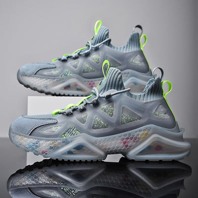Zapatos Deportivos Casuales Otoño con Suela Gruesa y Tejido Volador - Image 14