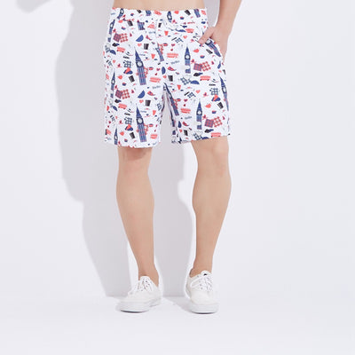 Pantalones de Playa Holgados Talla Grande con Estampado Digital - Image 6