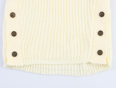Top Tejido sin Espalda con Cuello Colgante - Colores Lisos Verano - Image 26