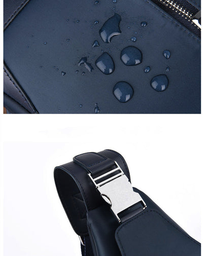 Bolso Mensajero Oxford para Hombre con Bolsillo Frontal - Image 12