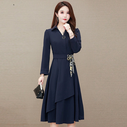 Falda Midi Elegante para Mamás con Cintura Ajustada - Image 4
