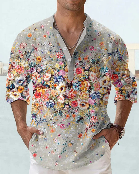 Polo Manga Larga con Impresión Digital 3D para Hombre - Image 7