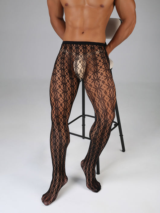 Pantimedias de Encaje Mesh Sexy para Hombre - Tejido Elástico Premium - Image 22