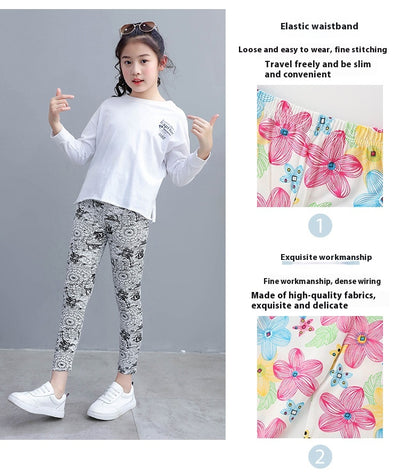 Leggings Capri Modal Elásticos para Niña - Uso Diario y Deportivo - Image 22