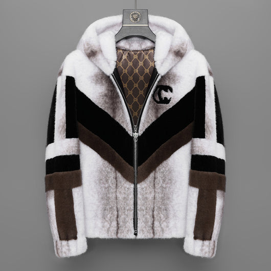 Chaqueta Impermeable con Capucha de Cuero Sintético Premium - Image 8