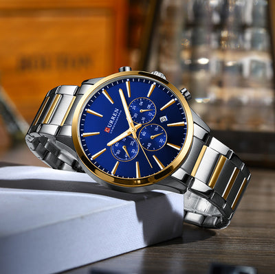 Reloj de Negocios Impermeable para Hombre con Calendario de Seis Manecillas - Image 27