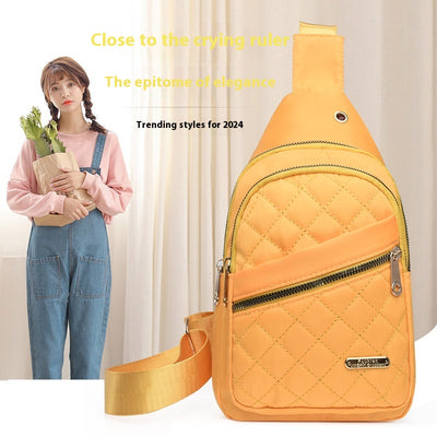 Bolsa Crossbody Acolchada para Mujer - Diseño Rombo Elegante