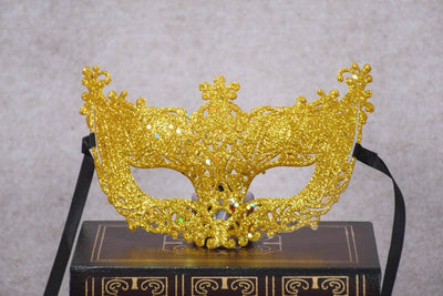 Antifaz de Oro Sexy Príncipe para Baile de Máscaras - Máscara Media Cara Mujer - Image 6