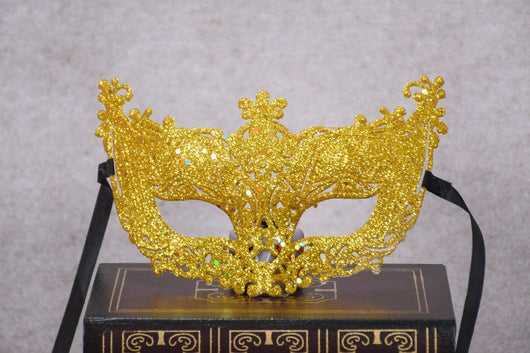 Antifaz de Oro Sexy Príncipe para Baile de Máscaras - Máscara Media Cara Mujer - Image 6