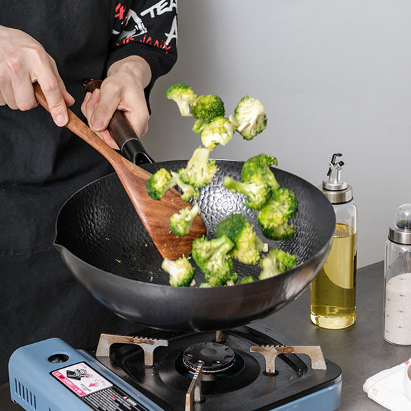 Wok de Hierro Fundido Artesanal Tradicional