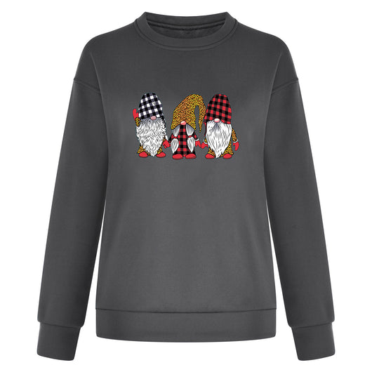 Suéter Navideño Estampado Holgado Talla Grande para Mujer - Image 9