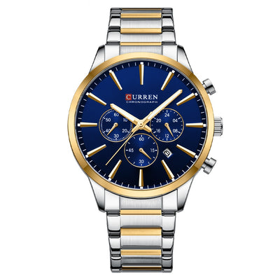 Reloj de Negocios Impermeable para Hombre con Calendario de Seis Manecillas - Image 6