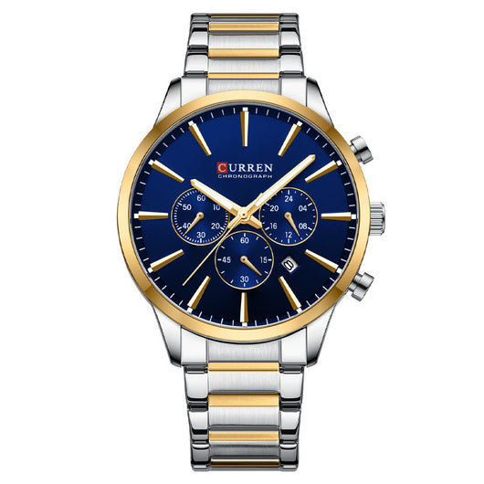 Reloj de Negocios Impermeable para Hombre con Calendario de Seis Manecillas - Image 6