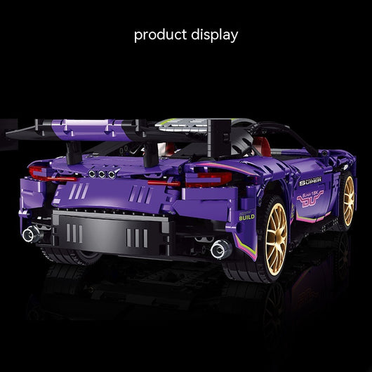 Kit de Construcción Auto Deportivo Mecánico con Bloques de Plástico - Image 4