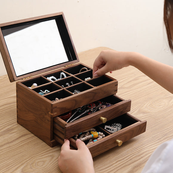 Gabinete de Almacenamiento en Madera Maciza para Cosméticos