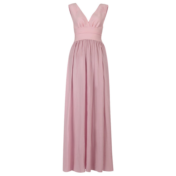 Vestido Bohemio de Seda y Ramio para Mujer