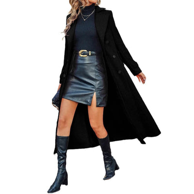 Abrigo de Solapa Cruzada para Mujer - Otoño e Invierno - Image 5
