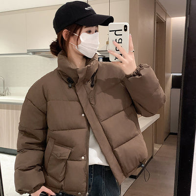 Chaqueta Acolchada Corta Estilo Coreano para Mujer