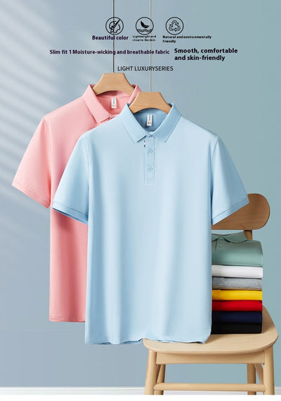 Polo de Trabajo Uniforme Grupo Ice Silk Color Sólido - Image 32