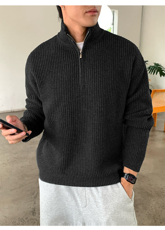 Suéter Cuello Alto con Cierre de Hombre para Otoño Invierno - Image 27