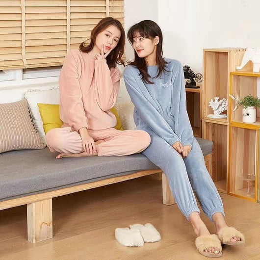 Pijama Térmico Mujer Coral Felpa Gruesa - Conjunto Cómodo para Casa - Image 11