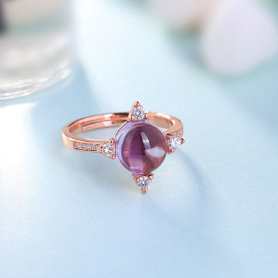 Anillo de Plata 925 con Amatista - Piedra de la Suerte - Image 8
