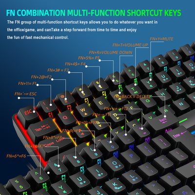 Teclado Compacto RGB para el Hogar - Iluminación LED Personalizable - Image 23
