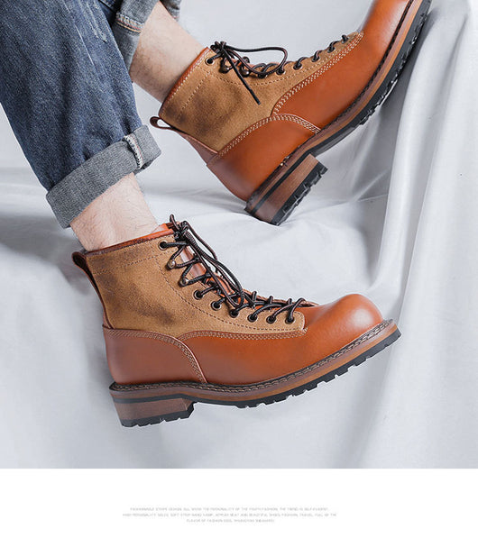 Botas Martin para Hombre de Cuero con Plataforma y Suela Reforzada - Image 14
