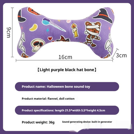 Juguete Interactivo Halloween Hueso con Sonido para Mascotas - Image 6
